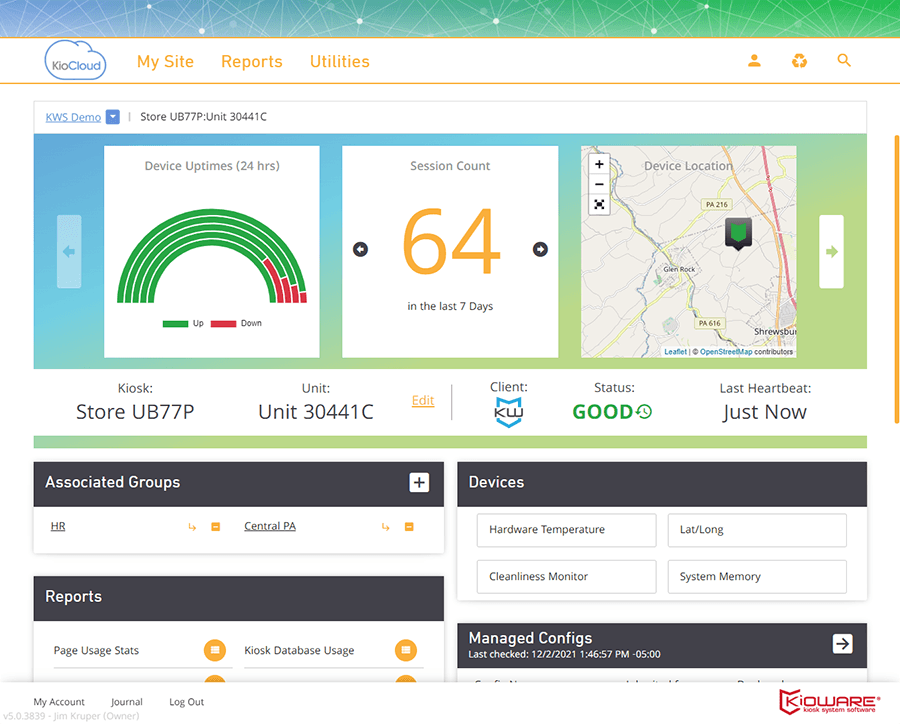 Kiosk Management: Kiosk Overview